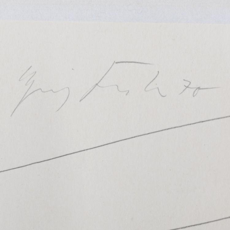 Bild 1 zu Objekt, Untitled (two pencil drawings), 1970, Heinz Knoke, 160B 210