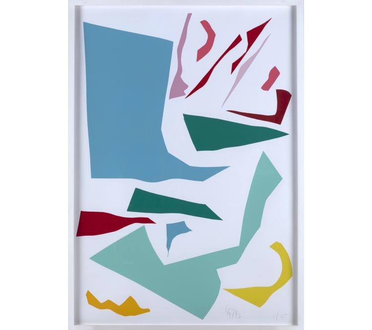 Hauptbild zu Objekt, 'Messerschnitte' (blue), 1993, Klaus Wolf (Imi) Knoebel, 160B 410