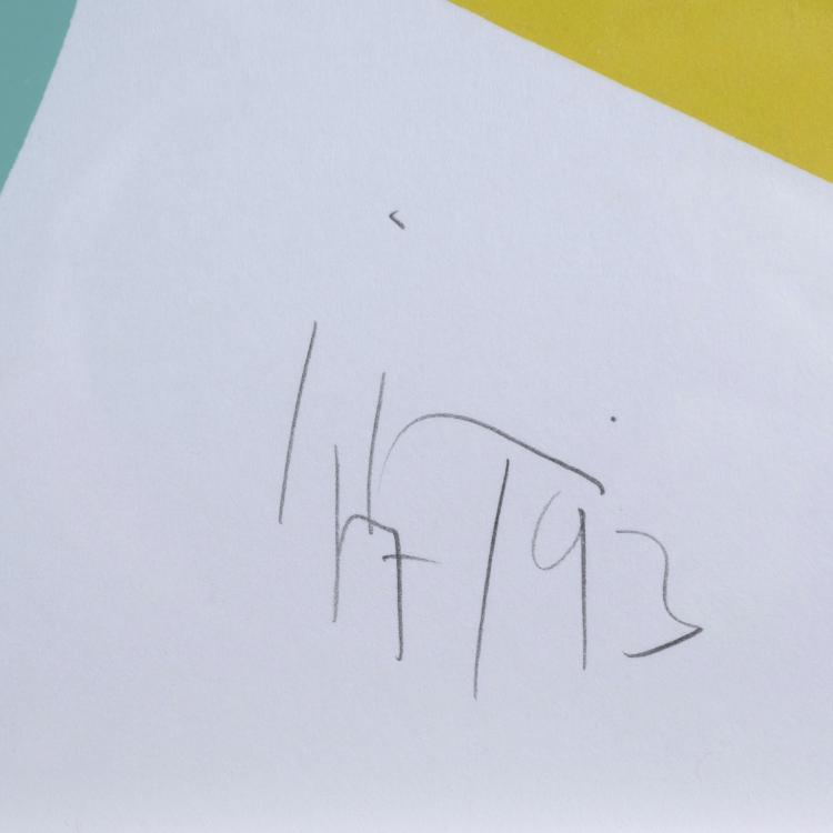 Bild 1 zu Objekt, 'Messerschnitte' (blue), 1993, Klaus Wolf (Imi) Knoebel, 160B 410