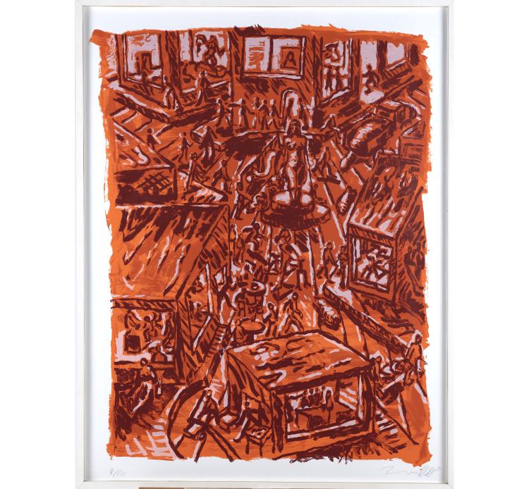 Hauptbild zu Objekt, 'Queen of Duchamps', 1988, J&ouml;rg Immendorff, 160B 357