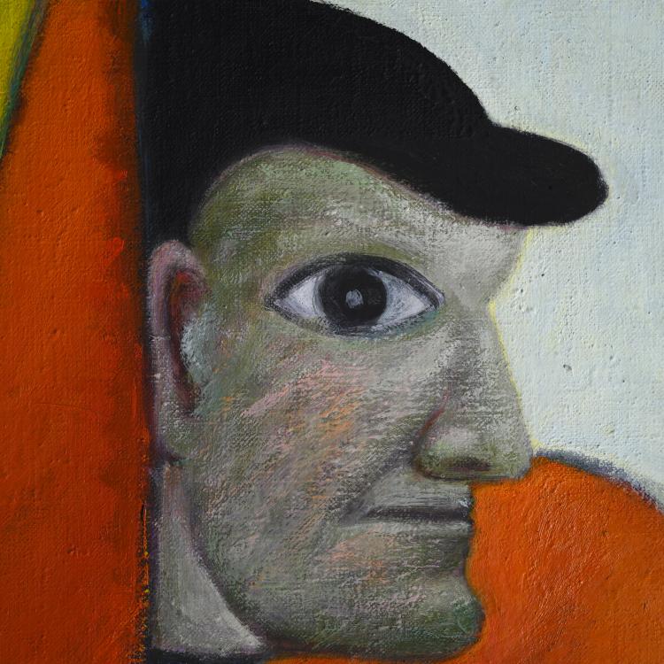 Bild 1 zu Objekt, '3 Spieler', 1963-65, Fritz Genkinger, 160B 302