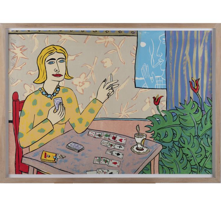 Bild 2 zu Objekt, 2 sheets untitled (Mary Long and Dog), 1993/1994, Moritz Goetze, 160B 415