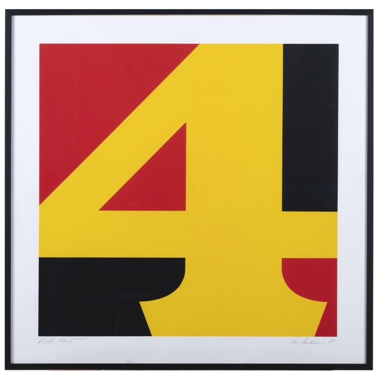 Hauptbild zu Objekt, 'Die deutsche Vier', 1968, Robert Indiana, 160B 234