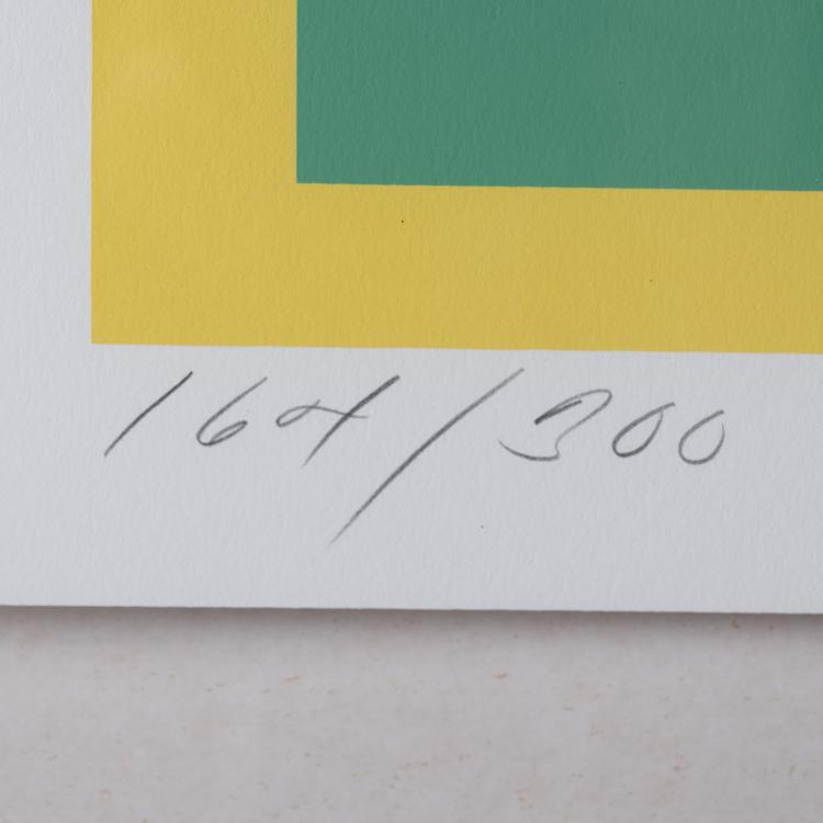 Bild 2 zu Objekt, 'Heliotherapy Love', 1995, Robert Indiana, printed by Brand X Editions, New York, published by Donald J. Christal, Los Angeles, 160B 426