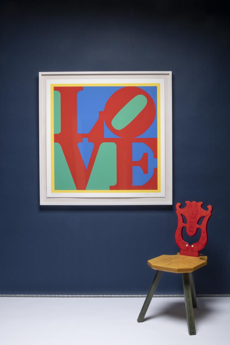 Bild 3 zu Objekt, 'Heliotherapy Love', 1995, Robert Indiana, printed by Brand X Editions, New York, published by Donald J. Christal, Los Angeles, 160B 426