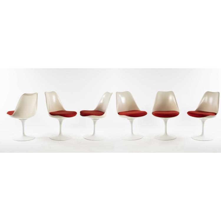 Bild 1 zu Objekt, 6 'Tulip' - '151' chairs, 1956, Eero Saarinen, Knoll International, New York, 160B 235