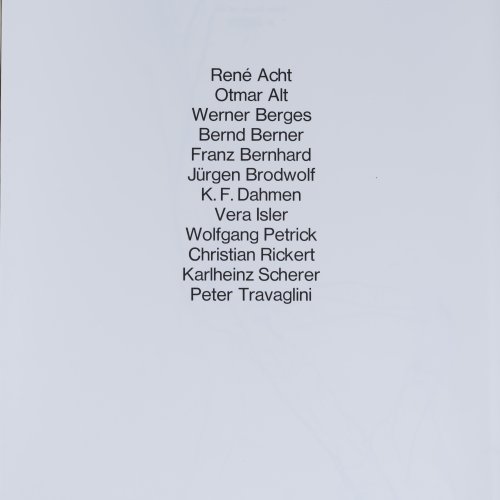 Portfolio with 10 original graphics published for Art 2'71 Basel by Verlag Galerie Regio Lörrach, June 1971