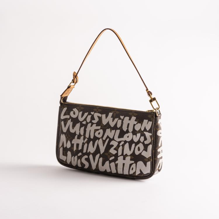 Hauptbild zu Objekt, 'Pochette Accessoires Graffiti' handbag, 2001, Louis Vuitton,Stephen Sprouse, Vuitton, Louis, Paris, 160E 812
