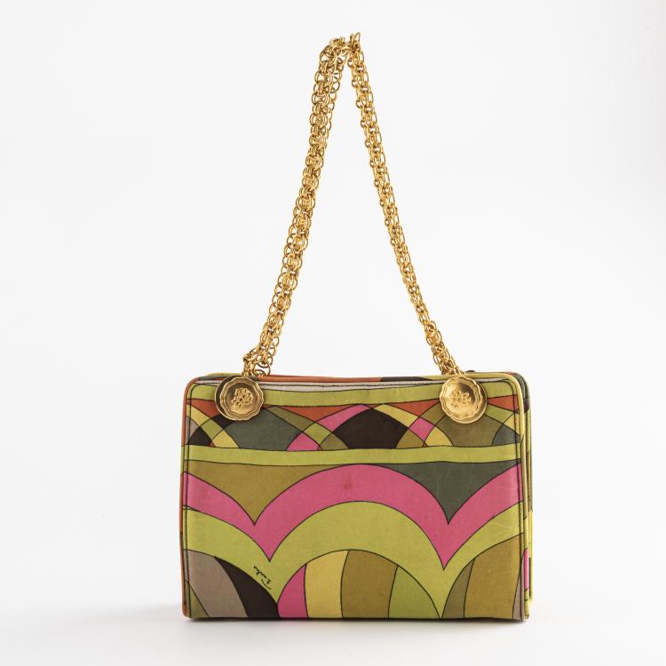 Hauptbild zu Objekt, Handtasche mit Farbfeldern, Pucci, Emilio, Florenz, 160E 843