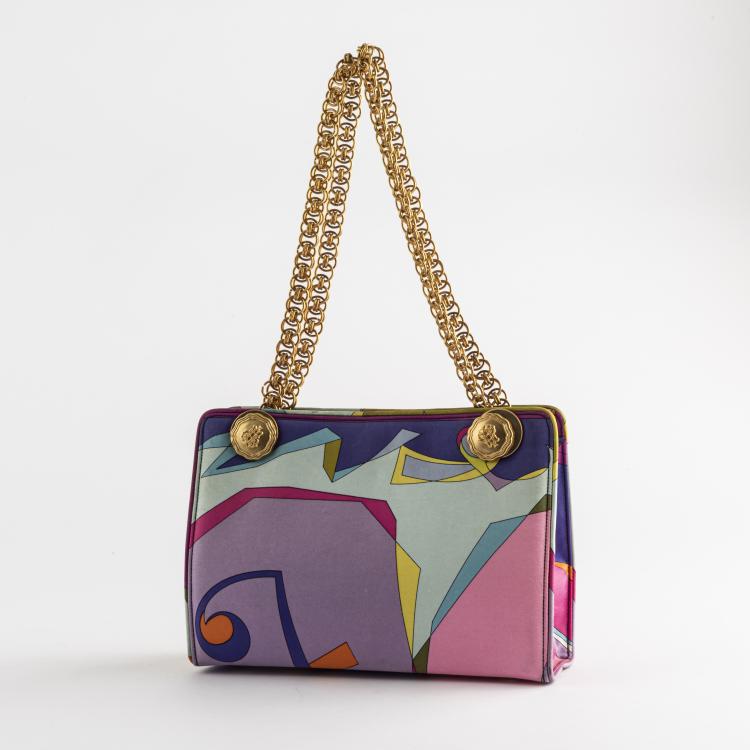 Hauptbild zu Objekt, Handtasche mit Farbfeldern, Pucci, Emilio, Florenz, 160E 844