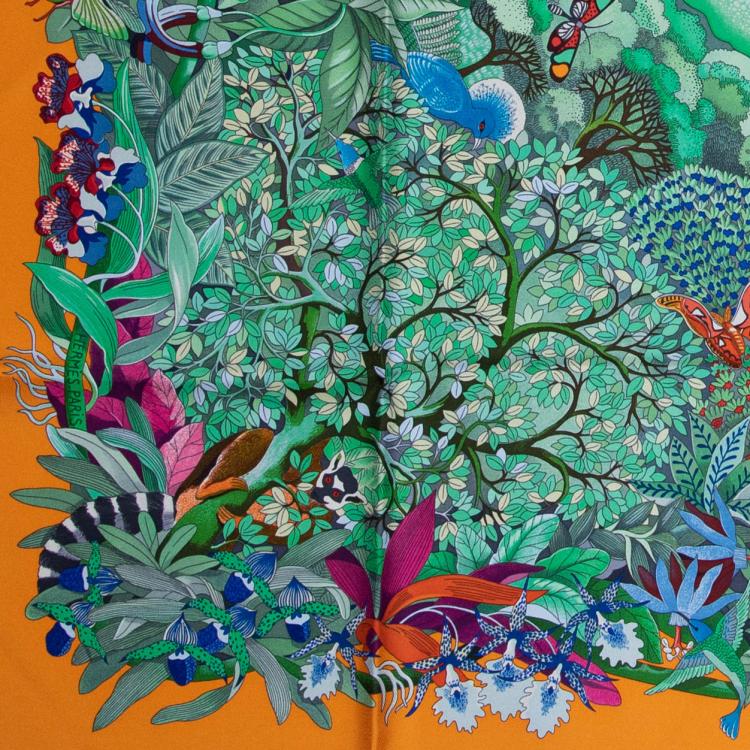 Bild 1 zu Objekt, Seidentuch 'Au Coeur de la Vie', 2007, Aline Honor&eacute;, Herm&egrave;s, Paris, 160E 786