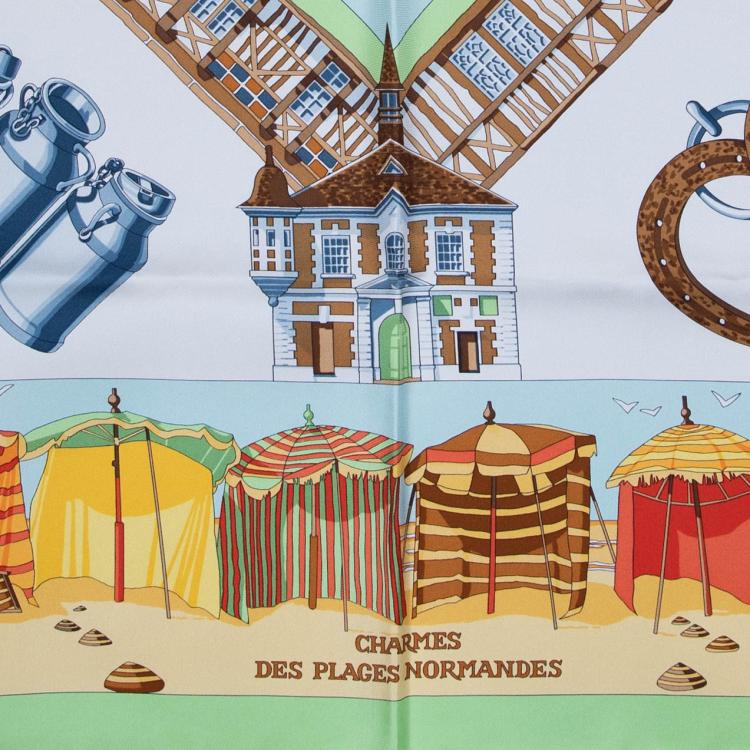 Bild 1 zu Objekt, 'Charmes des Plages Normandes' scarf, 1999, Lo&iuml;c Dubigeon, Herm&egrave;s, Paris, 160E 781