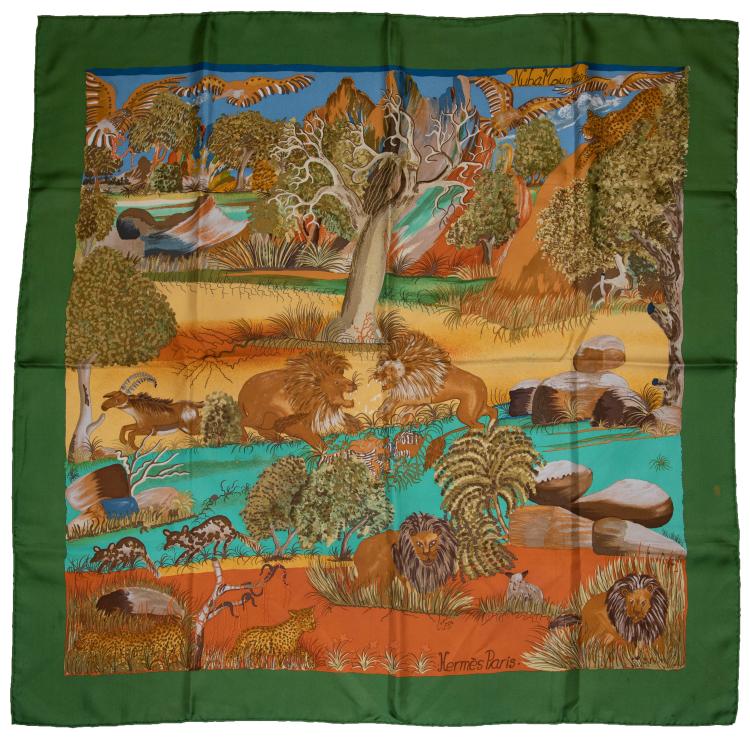 Hauptbild zu Objekt, 'Nuba Mountain' scarf, 1997, Sefedin Ibrahim Alamin, Herm&egrave;s, Paris, 160E 798