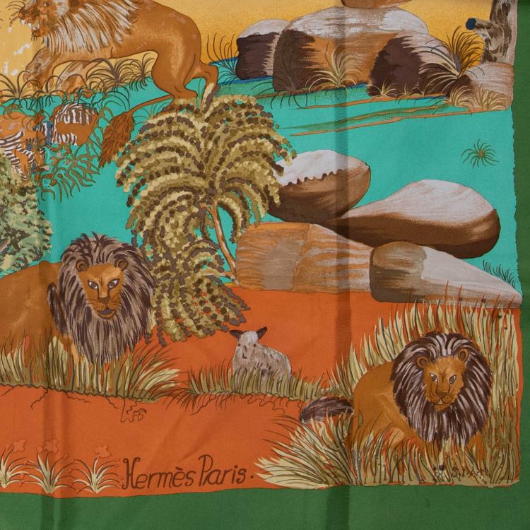 Bild 1 zu Objekt, 'Nuba Mountain' scarf, 1997, Sefedin Ibrahim Alamin, Herm&egrave;s, Paris, 160E 798