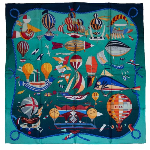 'Les Folies du Ciel' scarf, 1984