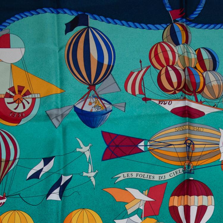 Bild 1 zu Objekt, 'Les Folies du Ciel' scarf, 1984, Lo&iuml;c Dubigeon, Herm&egrave;s, Paris, 160E 780