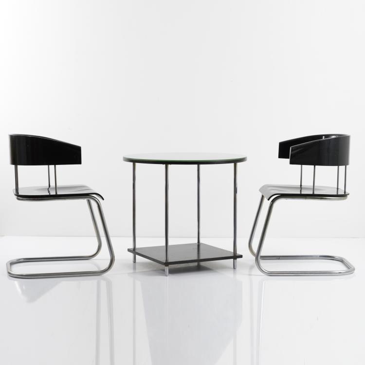 Bild 6 zu Objekt, 2 'RB 1' armchairs, table, c. 1939, Mauser Werke, Waldeck, 158B 361