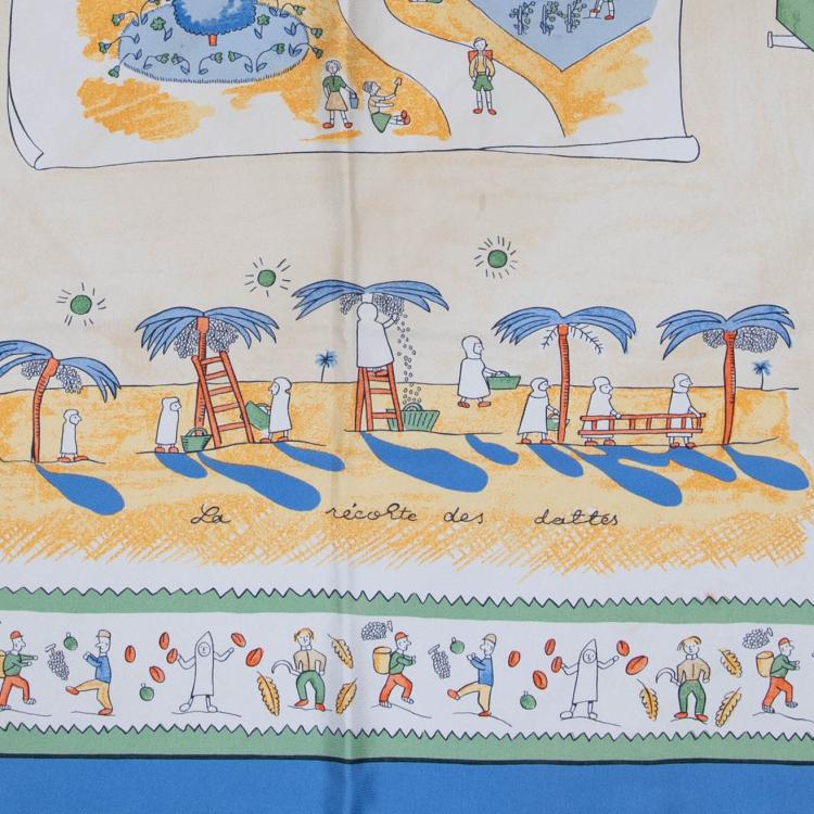 Bild 1 zu Objekt, 'Retour &agrave; la Terre' scarf, 1942, Oliver Dumas, Herm&egrave;s, Paris, 160E 785