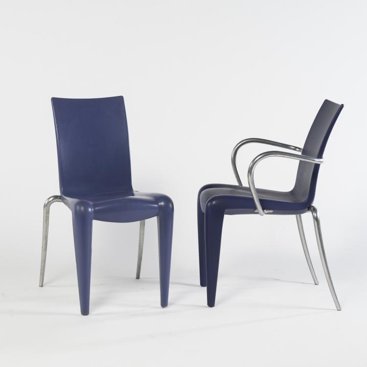 Bild 1 zu Objekt, 2 'Louis XX' chairs, 1991, Philippe Starck, Vitra, Weil am Rhein, 160B 401