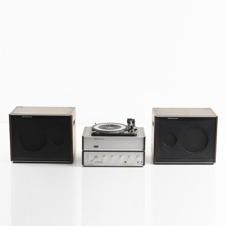 Bild 4 zu Objekt, Plattenspieler 'gd 803', Tuner 'as 602' und zwei Lautsprechern 'da 903', 1967, Achille Castiglioni,Pier Giacomo Castiglioni, Brionvega, Mailand, 160A 96
