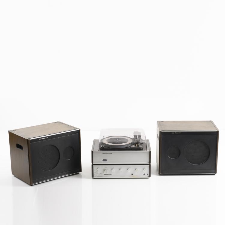 Bild 5 zu Objekt, Plattenspieler 'gd 803', Tuner 'as 602' und zwei Lautsprechern 'da 903', 1967, Achille Castiglioni,Pier Giacomo Castiglioni, Brionvega, Mailand, 160A 96