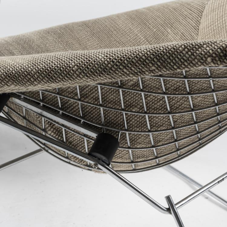 Bild 3 zu Objekt, Sessel 'Bird chair' mit Ottoman, 1950, Harry Bertoia, Knoll International, New York, 161C 504