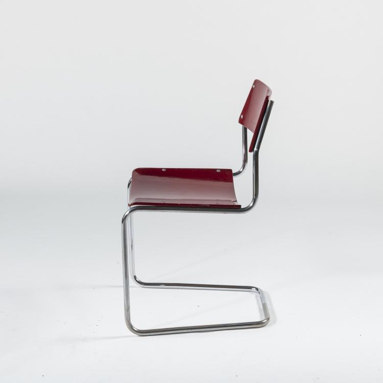 Hauptbild zu Objekt, 6 armchairs, 1950s, Mauser-Werke, Waldeck, 158B 393