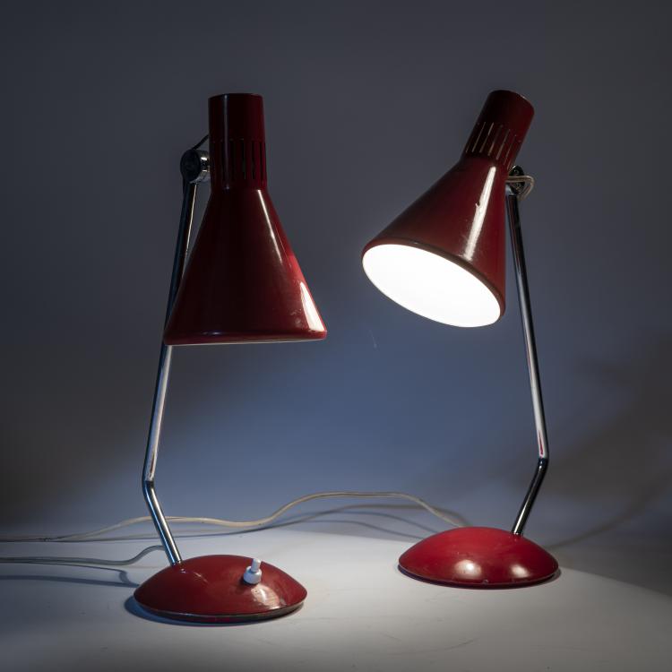 Bild 1 zu Objekt, Zwei Tischleuchten, um 1959, Stilnovo, Mailand, 158A 87