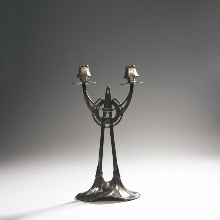 Hauptbild zu Objekt, Candlestick, c. 1902, Albert Reimann, Gerhardi & Cie., L&uuml;denscheid, 159C 440
