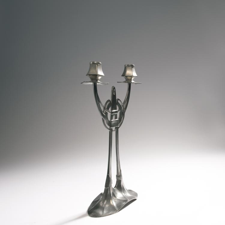 Bild 1 zu Objekt, Candlestick, c. 1902, Albert Reimann, Gerhardi & Cie., L&uuml;denscheid, 159C 440