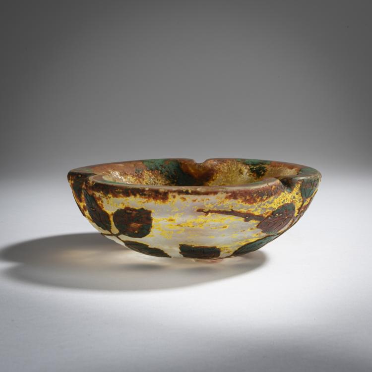 Bild 2 zu Objekt, Schale 'Feuilles en Automne', um 1910, Daum Fr&egrave;res, Nancy, 159B 135