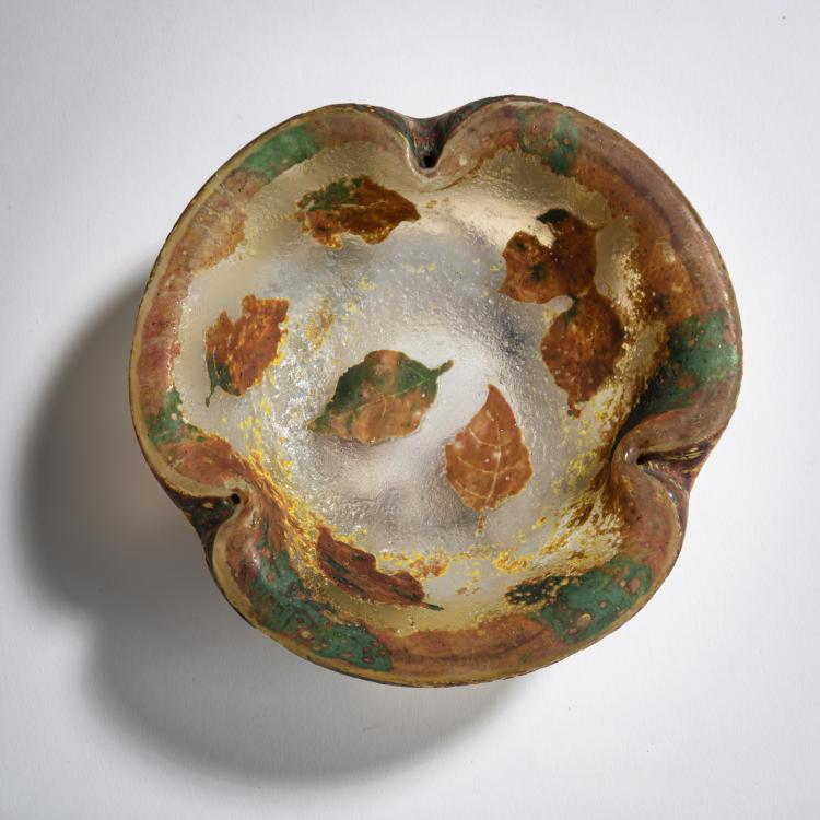 Bild 3 zu Objekt, Schale 'Feuilles en Automne', um 1910, Daum Fr&egrave;res, Nancy, 159B 135