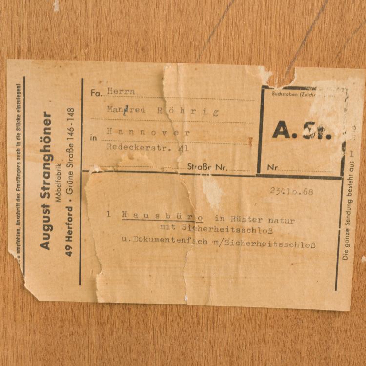 Bild 7 zu Objekt, Home office, 1950s, Strangh&auml;ner, August, Herford, 158B 409