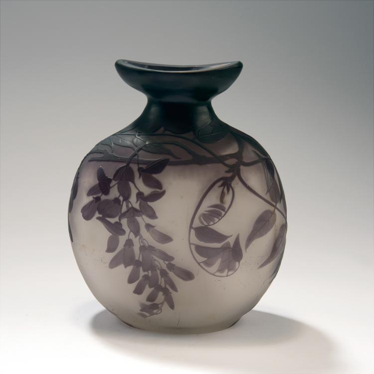 Hauptbild zu Objekt, Vase 'Glycines', 1908-20, Gall&eacute;, Etablissements, Nancy, 159B 192