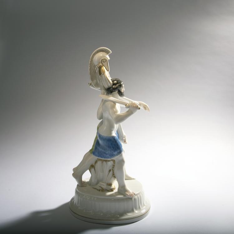 Bild 1 zu Objekt, 'Two Etruscans' from the 'Wedding Parade', 1910, Adolph Amberg, Berlin, KPM, 159C 501