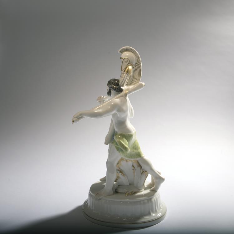 Bild 2 zu Objekt, 'Two Etruscans' from the 'Wedding Parade', 1910, Adolph Amberg, Berlin, KPM, 159C 501