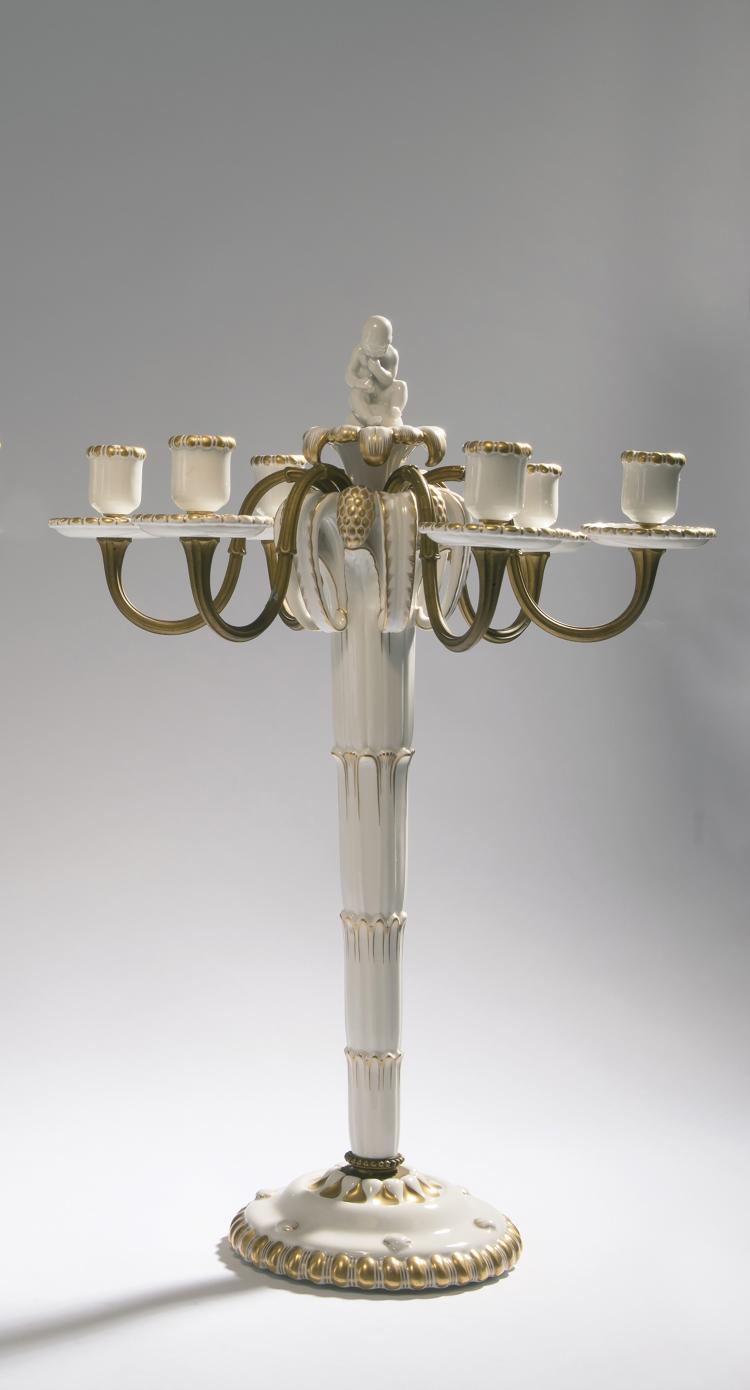 Hauptbild zu Objekt, Candelabrum from the 'Wedding Parade', 1908, Adolph Amberg, Berlin, StPM, 162C 440