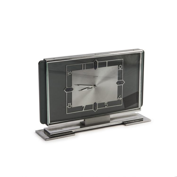 Hauptbild zu Objekt, Table clock, c. 1935, Heinrich M&ouml;ller (attributed), Kienzle, Schwenningen, 159C 446