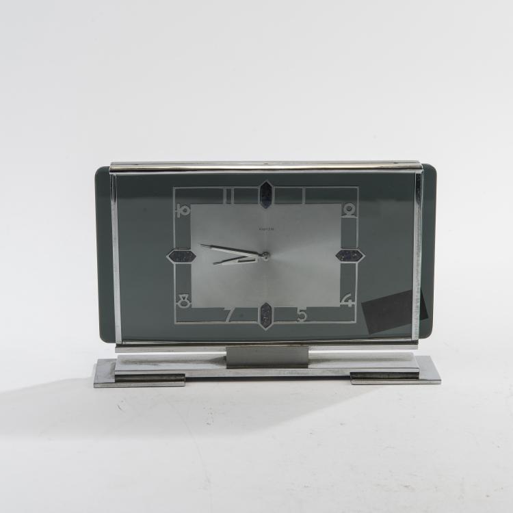 Bild 1 zu Objekt, Table clock, c. 1935, Heinrich M&ouml;ller (attributed), Kienzle, Schwenningen, 159C 446