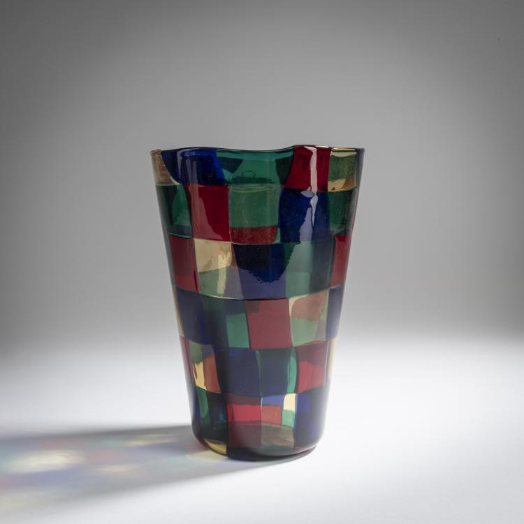 Hauptbild zu Objekt, 'Pezzato' vase, c. 1951, Fulvio Bianconi, Venini & C., Murano, 158C 869