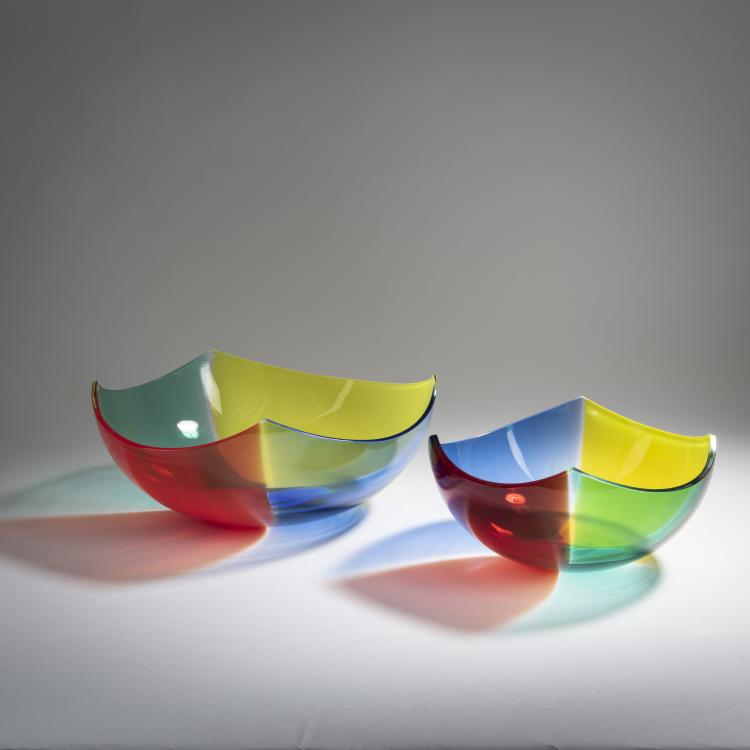 Hauptbild zu Objekt, Two bowls, 1991 and 1993, Berit Johansson, Salviati & C., Murano, 158C 1012