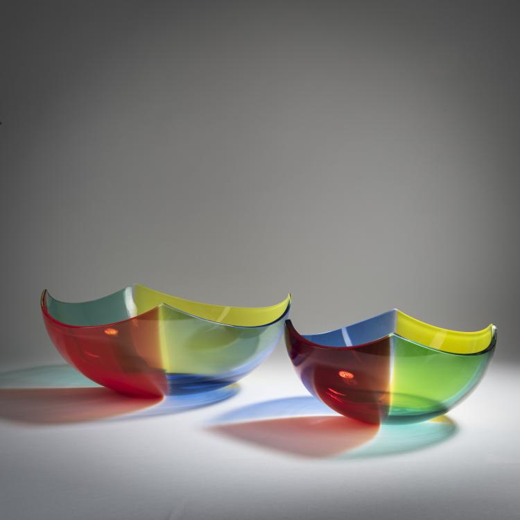 Bild 1 zu Objekt, Two bowls, 1991 and 1993, Berit Johansson, Salviati & C., Murano, 158C 1012
