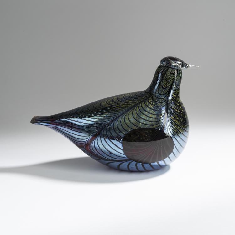 Bild 2 zu Objekt, 4 birds: pheasant, capercaillie, blue-tailed bull, bullfinch, 1992-2000, Oiva Toikka, Nuutaj&auml;rvi, Notsj&ouml; f&uuml;r Iittala, Kalvola, 158B 440