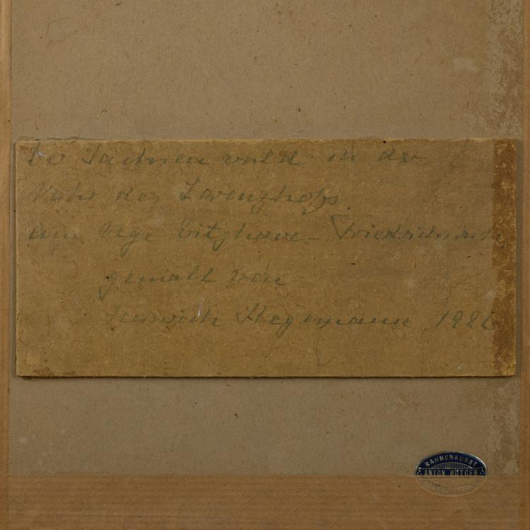 Bild 2 zu Objekt, 'Sachsenwald', 1926, Heinrich Stegemann, 159C 674