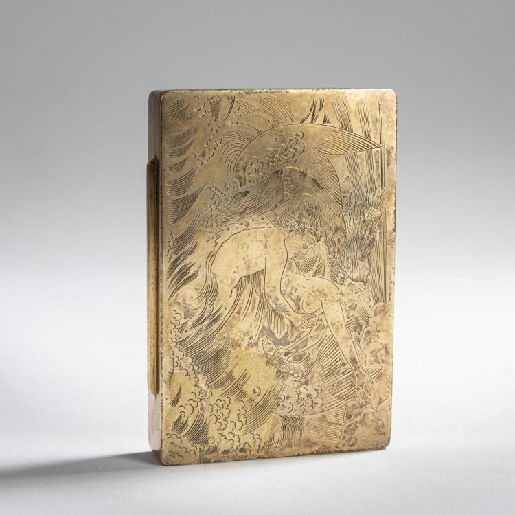 Hauptbild zu Objekt, Zigarettenetui, 1920er Jahre, Herbert Zeitner, Zeitner, Herbert, 159C 480