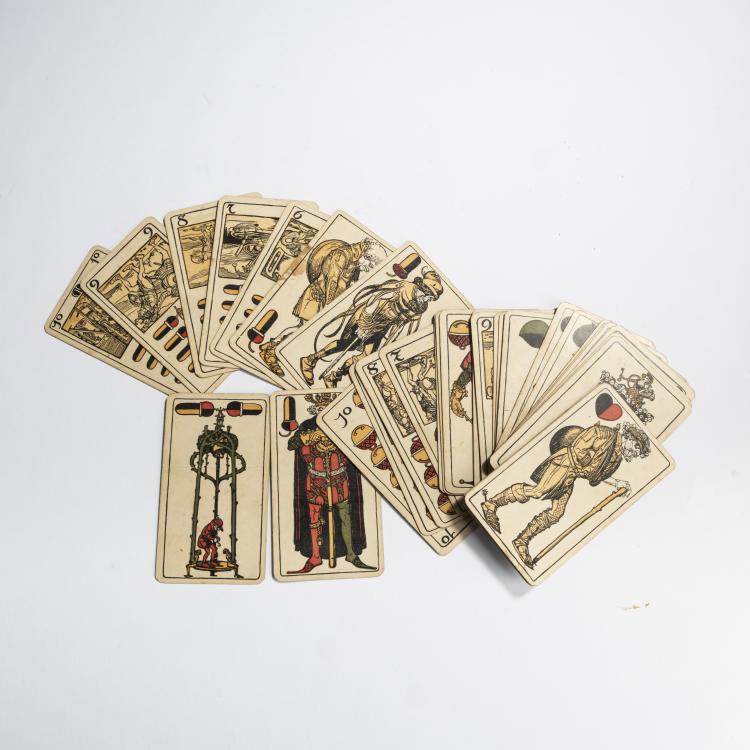 Bild 1 zu Objekt, Bavarian card game, c. 1910, Julius Diez, 159C 652