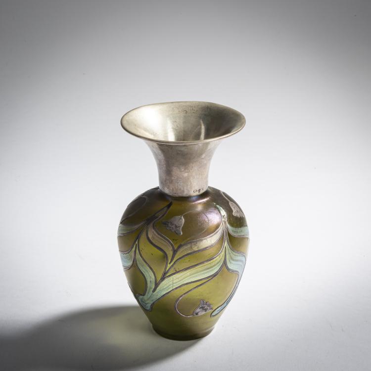 Bild 2 zu Objekt, Ph&auml;nomen-Vase mit galvanischer Silbermontierung, 1899, L&ouml;tz Wwe., Klosterm&uuml;hle, 159B 303