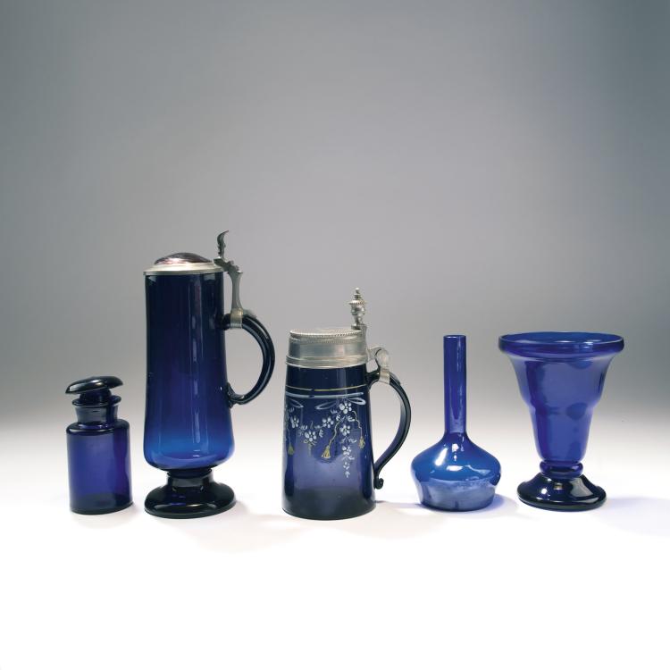 Hauptbild zu Objekt, F&uuml;nf Teile Konvolut Glas, um 1900 - 1920er Jahre, Beck, Jean, M&uuml;nchen; Deutschland, 159B 323