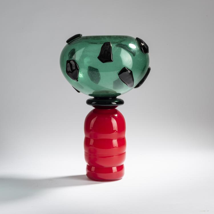 Hauptbild zu Objekt, 'Donna Luisa' vase, 1991, Herbert Jakob Weinand, Memphis Extra, Mailand; Compagnia Vetraria Muranese, Murano, 158A 283