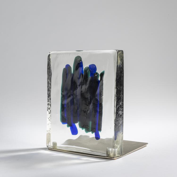 Bild 1 zu Objekt, Glass block, c1965, Antonio Da Ros, Cenedese, Gino, Murano  (zugeschrieben), 158C 990